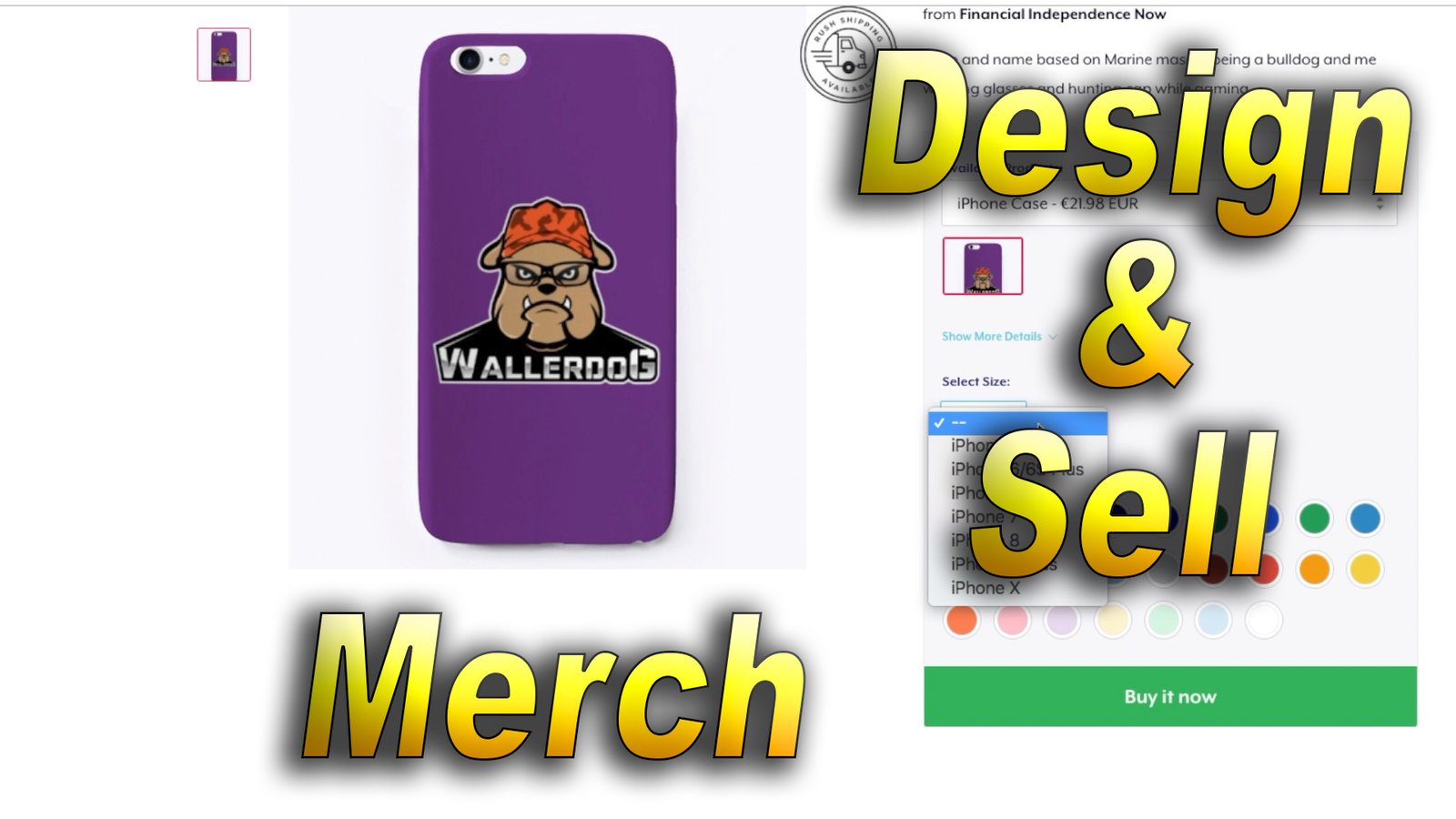 Design and Sell Merchandise Online for Free