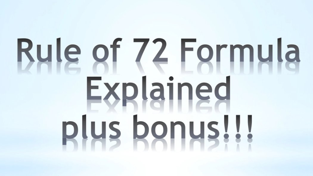 Rule of 72 Formula Explained Plus Bonus Questions | Financial Independence Now